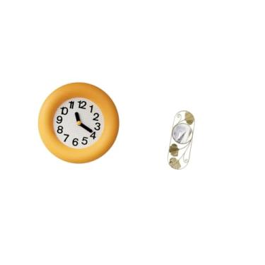 Imagem de Fenteer Espelho com Relógio de Parede Analógico Silencioso Contemporâneo para Cozinha, Sala de Jantar, Quarto, Sala de Estar, Corredor, de Entrada E