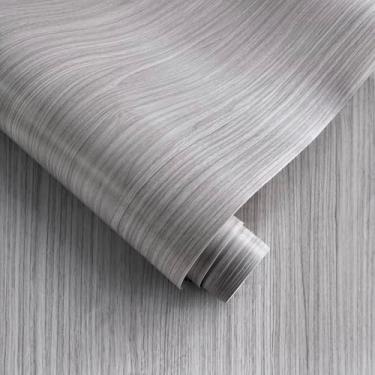 Imagem de ANT Papel de parede autoadesivo de grão de madeira, papel de parede autoadesivo para gaveta de bancada, prateleira, armário, fácil de limpar (nogueira 1,15 cm x 1,016 cm)