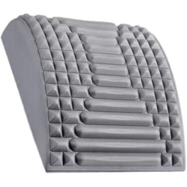 Imagem de Almofada de maca nas costas pescoço massageador de apoio lombar para pescoço cintura hérnia de disco nas costas ferramentas de relaxamento massagem de alívio da dor (Grey)