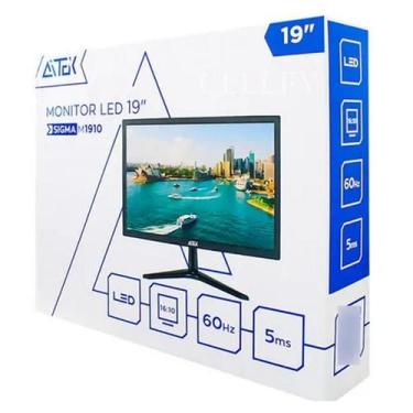 Imagem de Monitor LED Full HD Tela 19 Polegadas Entradas HDMI VGA 60Hz PC Gamer 