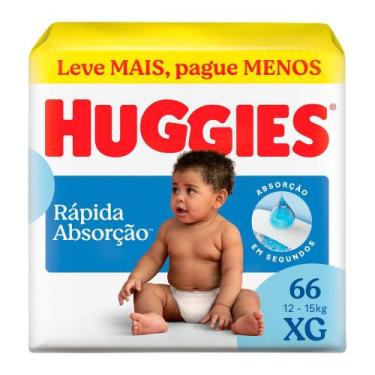 Imagem de Fralda Huggies Tripla Proteção Tamanho XG Pacote Hiper 66 Fraldas Leve