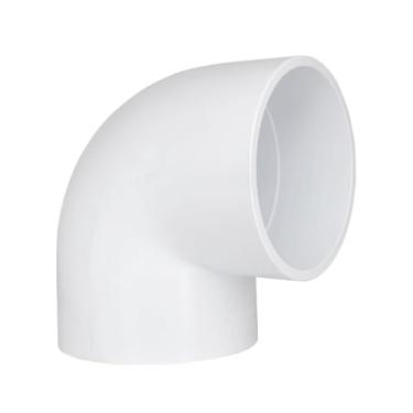Imagem de 1 pacote de acessórios de tubo de cotovelo de 90 graus PVC de 10 cm (soquete x soquete), acoplamento adaptador de ângulo reto de 2 vias, programação 40, conector de canto de tubo de PVC de 10 cm