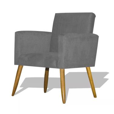 Imagem de Poltrona Decorativa Nina - Cinza Cinza