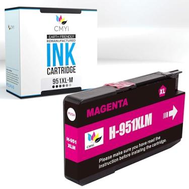 Imagem de CMYi Cartucho de tinta de substituição magenta 951XL para HP Officejet Pro 251dw, 276dw MFP, 8100 - N811a, 8600, 8600 Plus, 8600 Premium, 8610, 8615, 8616, 8620, 8625, 8630, 8640, 8666 0 Impressoras