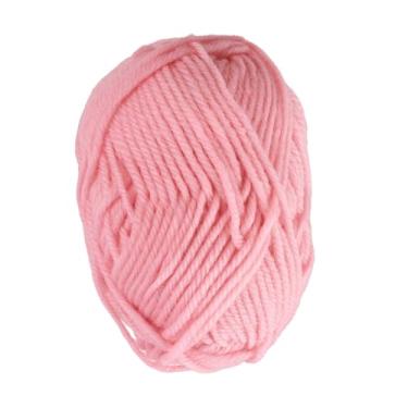 Imagem de 1 novelo de fio de acrílico macio para crochê, fio de tricô rosa de 2 mm para cachecol faça você mesmo, artesanato, tecelagem, cobertores, bordado