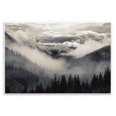 Imagem de Stupell Industries Arte de placa de parede Billowing Fog Atmosphere, design por Decent Exposures, 13 x 19