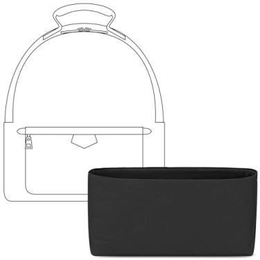 Imagem de FANJI Project Bolsa organizadora para mini bolsa LV Palm Spring, ajuste personalizado no interior preto fosco leve resistente à água com acessórios para porta-copos