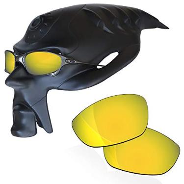 Imagem de RockShell Lentes polarizadas de substituição para óculos de sol Oakley Juliet, Racing Gold Mirrorfirm - Geekpolar, One Size