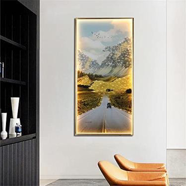 Imagem de Luminária de parede contemporânea para interiores, minimalista e elegante, com efeito mural criativo para sala de estar, quarto, sala de jantar, escritório, entrada, casa, hotel, corredor, i