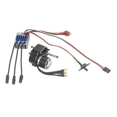 Imagem de Luwecf Motor sem escova Caixa de engrenagem de metal full COMBO RC ACESSÓRIOS RC 1/12 SCALA RC CARRO de FÁCIL INSTALAÇÃO 23222600KV MOTOR para MN168, Black Sm3.0