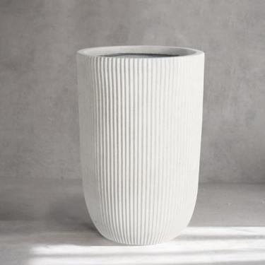 Imagem de Vaso rústico decorativo minimalista para decoração de casa, branco