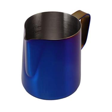 Imagem de jarra de vapor, jarra de espuma de leite, copo de espuma de leite, jarra de café para máquina, espumador de 350 ml
