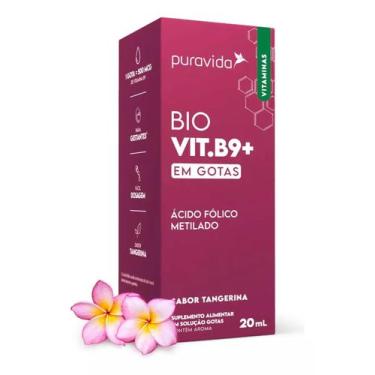 Imagem de B9 Drops Ácido Fólico Metilado Em Gotas Puravida 20ml, Tangerina