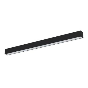 Imagem de Luminária Sobrepor Vetor Led Linear 35W Bivolt Preta 4000K - Taschibra