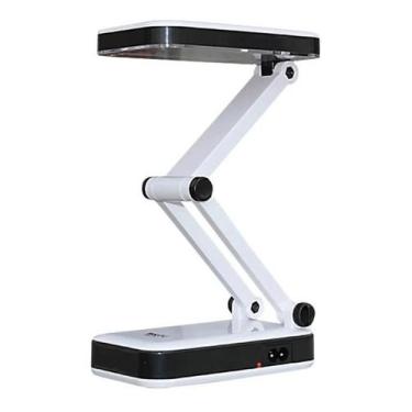 Imagem de Luminária De Mesa 24 Led Abajur Dobrável Recarregável Bivolt - Lelong/