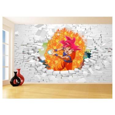 Imagem de Papel De Parede 3D Dragon Ball Goku Vegeta Anime 3,5M Dbz60 - Você Dec