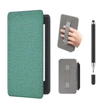 Imagem de Akacy Textura de tecido protetor dobrável com capa de pulso para Kindle Paperwhite 6.0 (Geração 2018), capa leve (8)