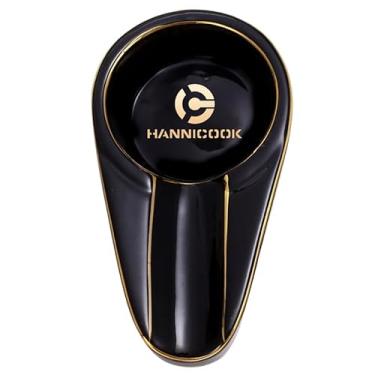 Imagem de Cinzeiro para Charuto Hannicook – Cerâmica Premium, Compacto, Elegante e Resistente | Acompanha Caixa de Presente (Preto)