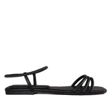 Imagem de Sandália Rasteira Feminina Dumond 4118923 Preto-Feminino