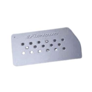 Imagem de Aplique para tapete aço inox autopoli ap115 (par) - UNIVERSAL