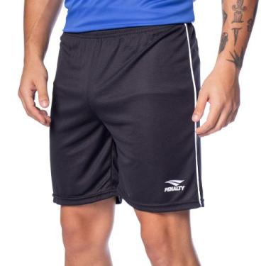 Imagem de Calção Juvenil Penalty Futebol Line Preto/Branco, Preto, Branco, G