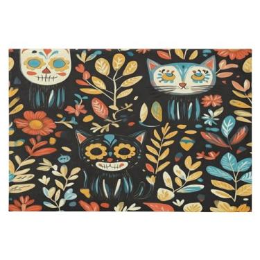 Imagem de CEBUGI Tapete de área 60 x 90 cm, macio, lavável, antiderrapante, com suporte de borracha, para sala de estar, quarto, decoração de casa