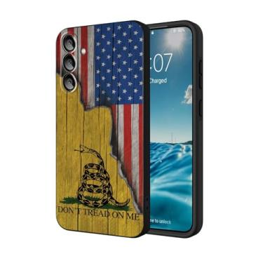 Imagem de GUYBFADFG Capa para Samsung Galaxy S24 FE, capa de telefone macia e fina com proteção de câmera para meninas e mulheres, Don't Tread On Me