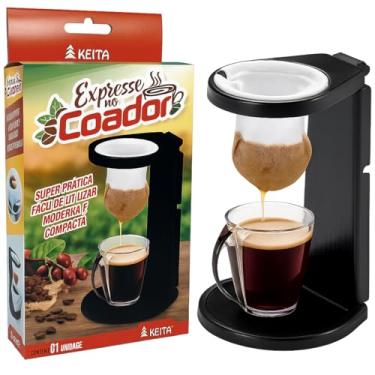 Imagem de Expresso no Coador Manual de Café com Suporte, Coador de Pano Reutilizável e Design Compacto para Café Fresquinho e Unitário