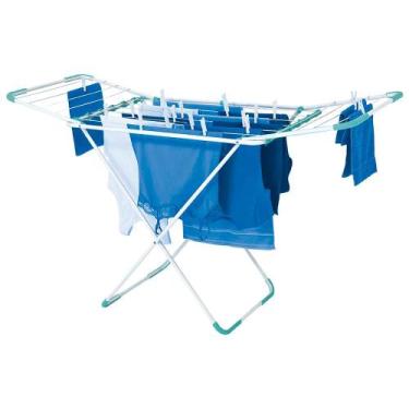 Imagem de Varal de Chão Aço com Abas Lovely Azul Turquesa - MOR