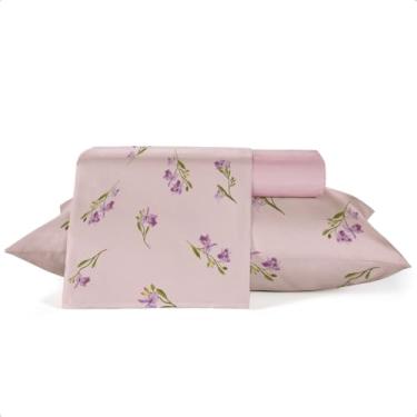 Imagem de Jogo Roupa de Cama Crystal 3-4 Peças 100% Algodão 120 Fios Teka (Orquídeas, Casal)