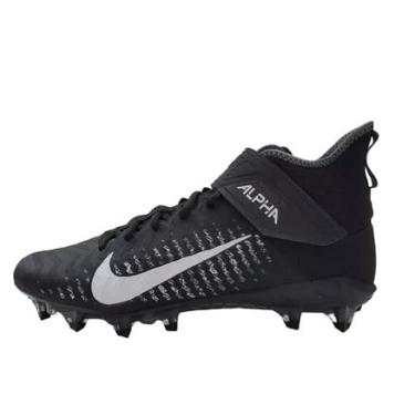 Imagem de Nike Chuteira Alpha Menace Pro 2 Mid masculina preta e branca AQ3209-002 tamanho 14