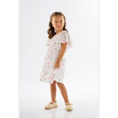 Imagem de Vestido Infantil Floral em Algodão e Elastano Up Baby-Feminino