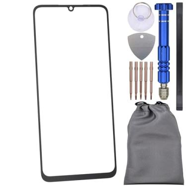 Imagem de Substituição de tela de vidro com adesivo OCA para Xiaomi Redmi 13C preto vem com ferramenta de desmontagem