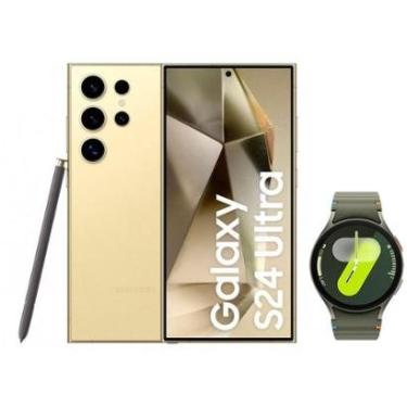 Imagem de Smartphone Samsung Galaxy S24 Ultra 512GB + Smartwatch Watch7 40mm-Unissex