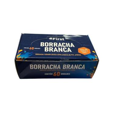 Imagem de Kit Caixa com 60 Borrachas Brancas - FIRST