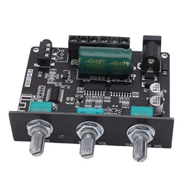 Imagem de KIMISS Placa Amplificadora 2.1 Canais HiFi 100W Subwoofer Com Controle de APP, Módulo de áudio BT 5.1 Sem Fio, Conexões Fáceis para Entretenimento Doméstico, Ajuste de Agudos e Graves