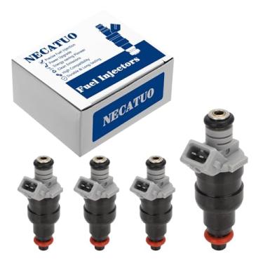Imagem de Conjunto de 4 injetores de combustível - Compatível com Dodge Dakota 1996-2002 Jeep Cherokee 1996-2000 TJ Wrangler 1997-2002 2.5L L4 - Substitui FJ682 RL030778AB 53030778AB