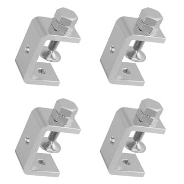 Imagem de FOCMKEAS Braçadeira de parafuso pequena de aço inoxidável 30 mm B 304 de alto desempenho, com mandíbula larga estável e design de viga em I, adequada para madeira, processamento de metal e soldagem