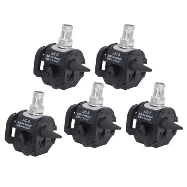 Imagem de Naroote Braçadeira de Perfuração de Isolamento Eficiente Sem Descascamento Divisor de Cabo de Alta Baixa Tensão para Projetos de Energia PVC Cobre 5 Peças Presente para Eletricistas (JJC-3)