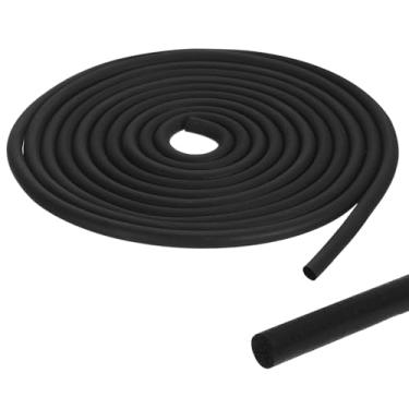 Imagem de PATIKIL Haste de suporte de espuma preta, 0,7 cm x 20 m, tira de vedação climática de borracha EPDM, enchimento de juntas de expansão de concreto para vedação de juntas de lacunas, enchimento de