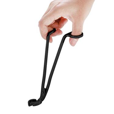 Imagem de Alomejor Aparador de Pavios de Velas, Tesoura de Aço Inoxidável, Cortador de Cortador de Cordas de Alcance Profundo para Queimadura Limpa, Prevenção de Fuligem (Preto)