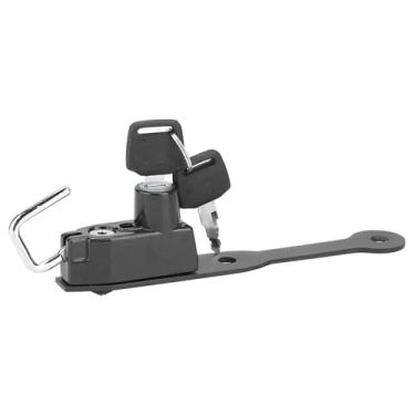 Imagem de aqxreight Bloqueio de Capacete de Roubo de Motocicleta Esquerdo Se Encaixa para CBR400R CBR500R CB500F Estilo the Will Ove Bloqueio de Capacete de Anti-roubo de Em Liga de AlumínioCapacete de (Preto)