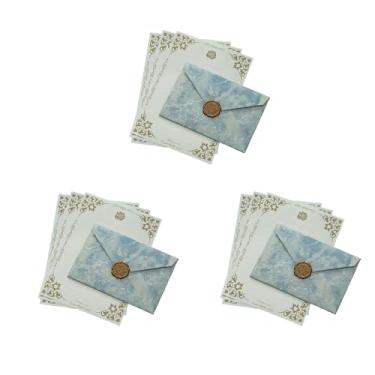 Imagem de Envelopes de veludo azul royal 4x6 pacote com 10 - Artigos de papelaria de convite de aniversário de casamento premium (1 envelope em azul marinho + 3 folhas de papel carta rosa branca +1 pedaço de