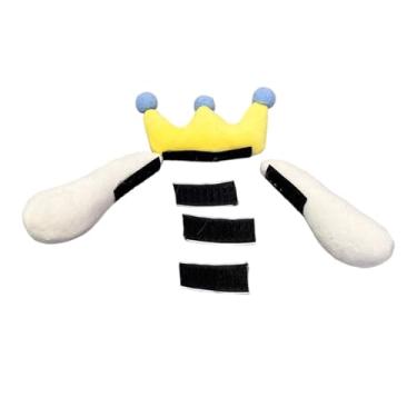 Imagem de Baoblaze Decoração de capacete com orelhas de cachorro e adesivo universal. Acessório divertido para ciclismo, fácil de aplicar, ideal para andar de bicicleta, Branco