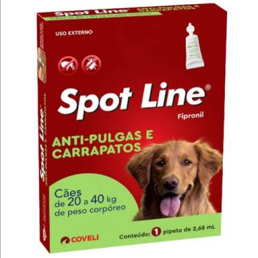 Imagem de Spot line antipulgas e carrapatos 2,68ml para cães de 20 a 40kg coveli