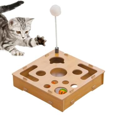 Imagem de Caixa de brinquedo de de unha de gato, labirinto de placa de enriquecimento de | com de unha de gato | para cães, animais de estimação, gatinhos, coelhos, casa, brincar em ambientes