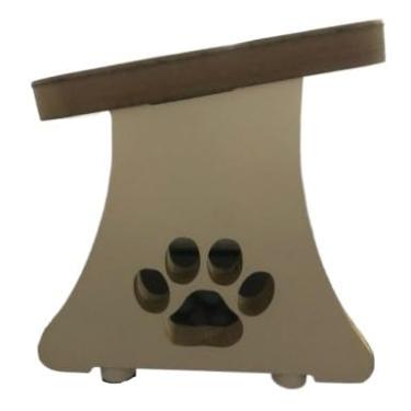 Imagem de COMEDOURO EM INOX TRIPLO PARA GATOS OU CACHORROS PEQUENOS, Perfeita para Ração e Água, Bem-Estar Pet(CACHORRO,DUPLO)