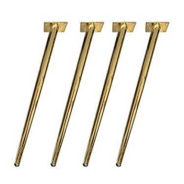 Imagem de TRGCJGH Pernas de móveis pernas de sofá pernas de substituição de sofá perfeitas para sofá cama mesa de centro pacote de 4 (pernas inclinadas), B-11,8 polegadas