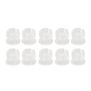 Imagem de Acouto 200 PCS 5mm Suportes para Lâmpadas LED - Soquetes de Diodo Emissor de Luz para Fácil Instalação e Ampla Aplicação Em Indicadores e Soluções de Iluminação (Branco)