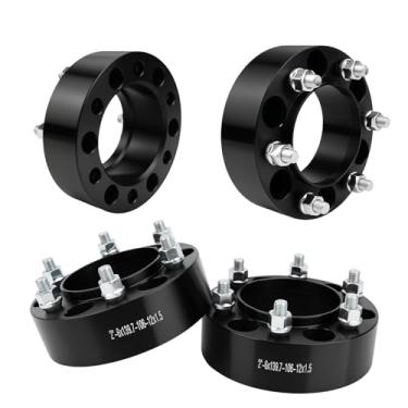 Imagem de Autodevil Espaçadores de roda 6 x 5,5 cm (6 x 139,7 mm) PCD 106 mm furo do cubo M12 x 1,5 pinos adaptadores de roda CNC de alumínio 4 peças acessórios de roda de carro peças adequadas para 4Runner